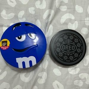 M&M AND OREO STORAGE CONTAINERS
